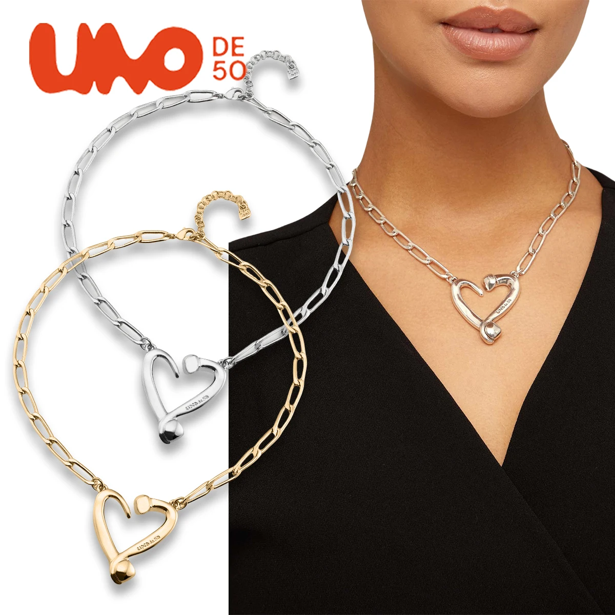UNODE50 necklace Fashion trend brand niche design heart-shaped necklace temperament versatile and charming
UNODE50 necklace Fashion trend brand niche design heart-shaped necklace temperament versatile and charming