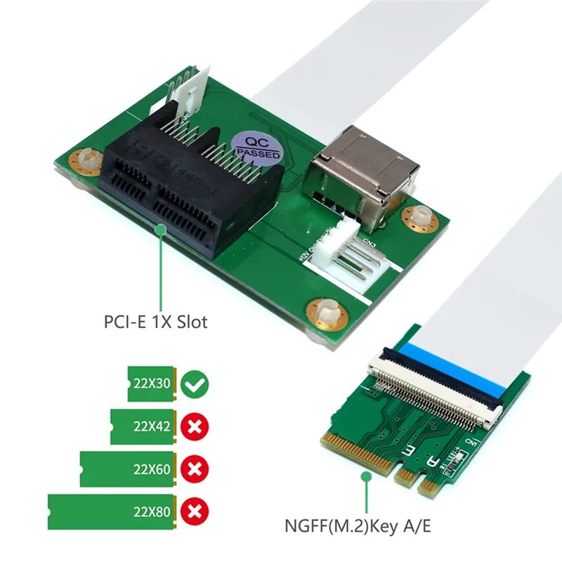 AM-PCIE Riser NGFF M.2 Key A/E к PCI-E Express X1 + USB-адаптер Riser Card с кабелем FPC 4-контактный кабель питания
AM-PCIE Riser NGFF M.2 Key A/E к PCI-E Express X1 + USB-адаптер Riser Card с кабелем FPC 4-контактный кабель питания