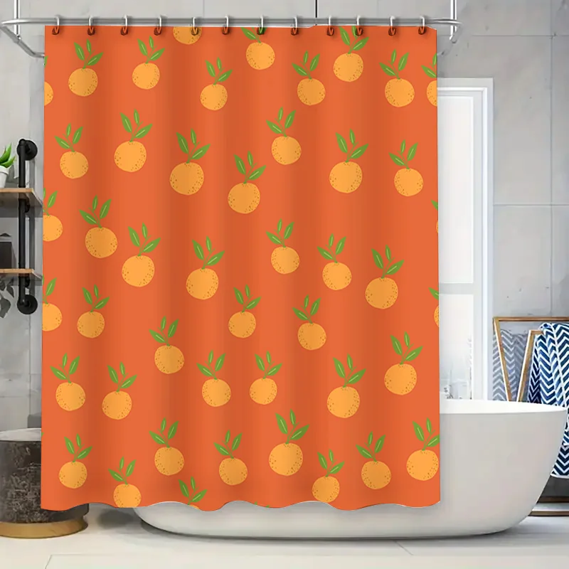 Orange Shower Curtain with Pineapple Pattern Modern Bathroom Decor, Non-Slip Fabric Waterproof Rainfall Design (36x72 inches)
Orange Shower Curtain with Pineapple Pattern Modern Bathroom Decor, Non-Slip Fabric Waterproof Rainfall Design (36x72 inches)