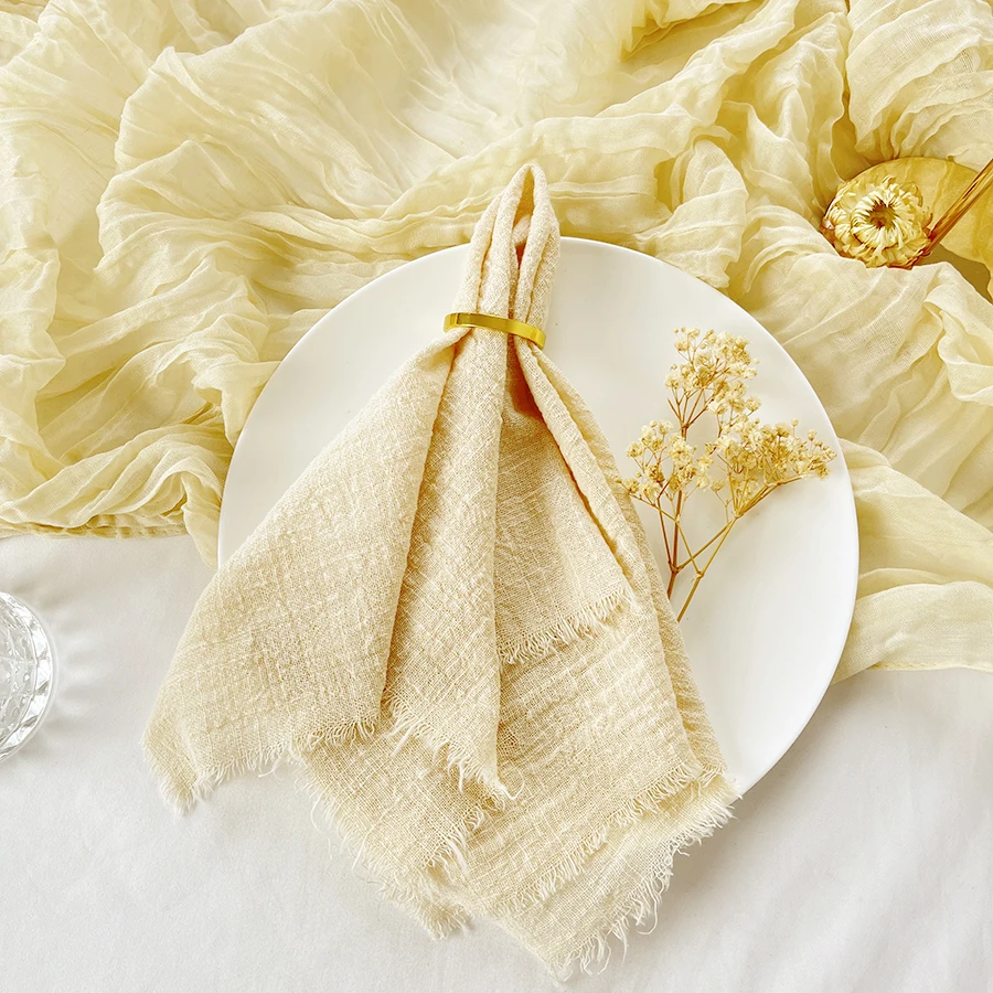 10pcs 32x32cm Wedding Gauze cotton Napkins Reusable green Trim Tea Towel Rustic Retro Burrs napkins for Party Table Decoration
10pcs 32x32cm Wedding Gauze cotton Napkins Reusable green Trim Tea Towel Rustic Retro Burrs napkins for Party Table Decoration