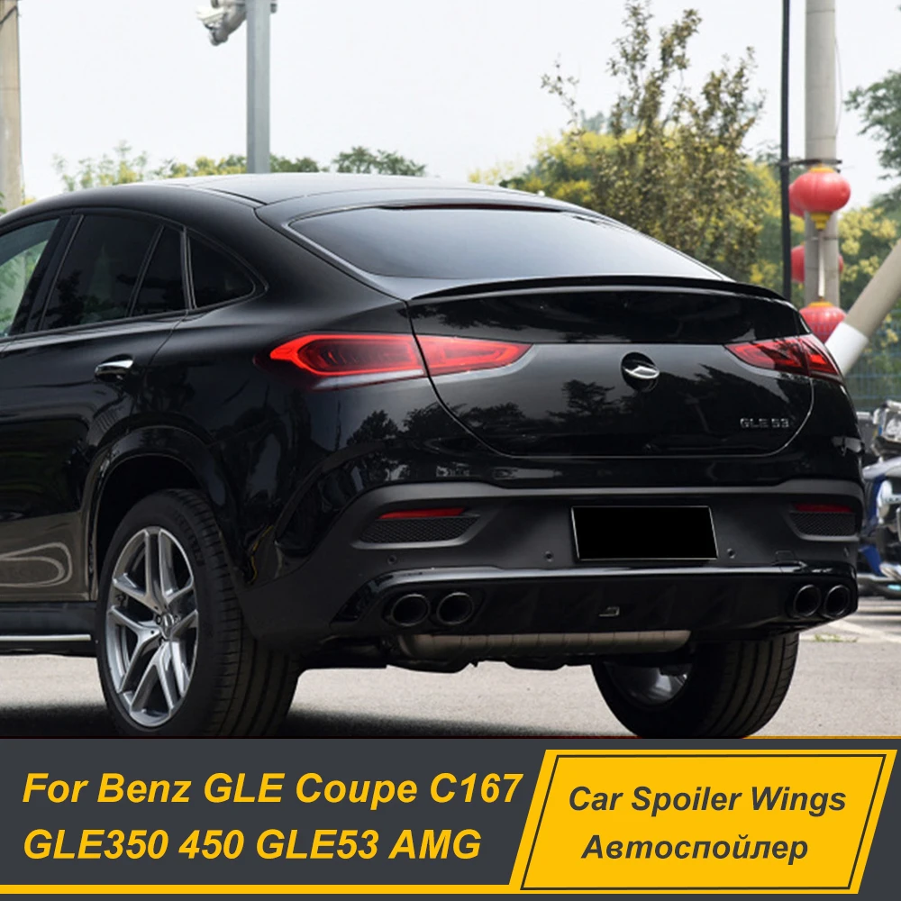 For Mercedes Benz GLE Coupe C167 GLE350 450 GLE53 AMG Rear Trunk Lid Car Spoiler Wing ABS Plastic Body Kits Exterior Accessories
For Mercedes Benz GLE Coupe C167 GLE350 450 GLE53 AMG Rear Trunk Lid Car Spoiler Wing ABS Plastic Body Kits Exterior Accessories