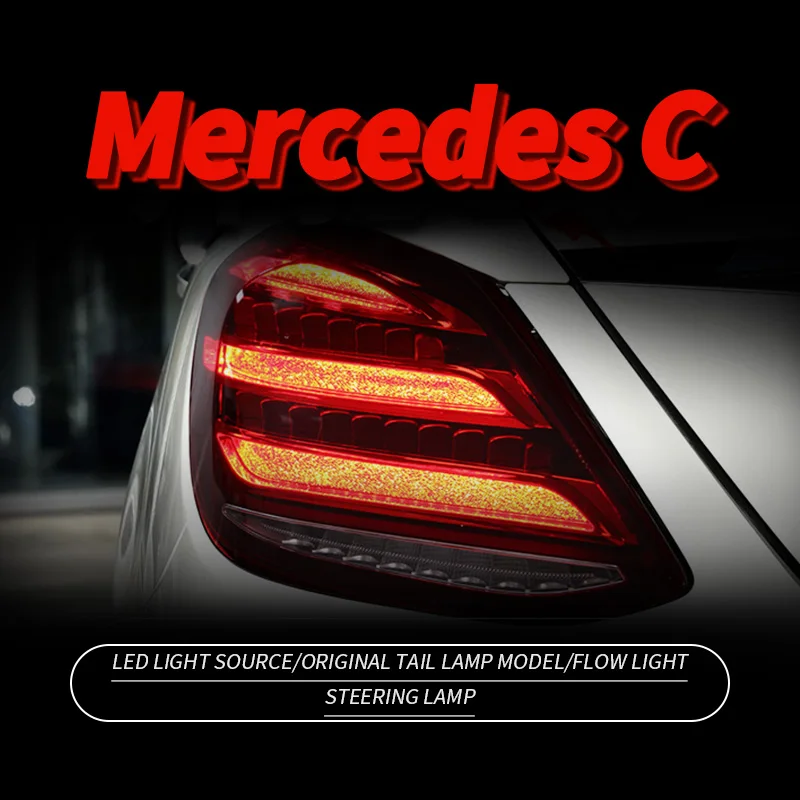 Car Lights for Benz W205 C Class 2015-2021 LED Auto Taillight Assembly Upgrade Maybach Design 2019 Style Signal Lamp Accessories
Car Lights for Benz W205 C Class 2015-2021 LED Auto Taillight Assembly Upgrade Maybach Design 2019 Style Signal Lamp Accessories