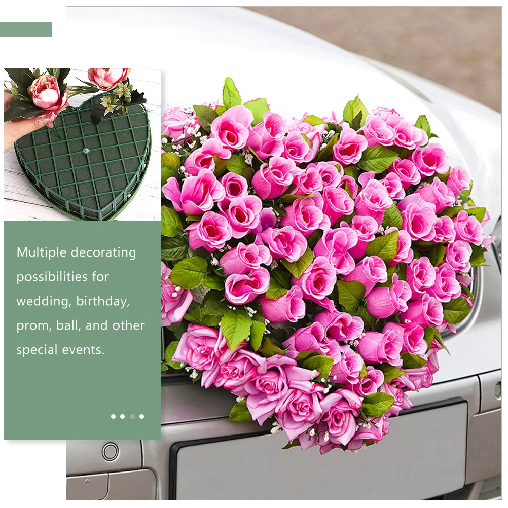4pcs Car Front Floral Mud Heart Shape Decorative Wet Flower Arrangement Blocks Wedding DIY Green Sponge Florist Blocks
4pcs Car Front Floral Mud Heart Shape Decorative Wet Flower Arrangement Blocks Wedding DIY Green Sponge Florist Blocks