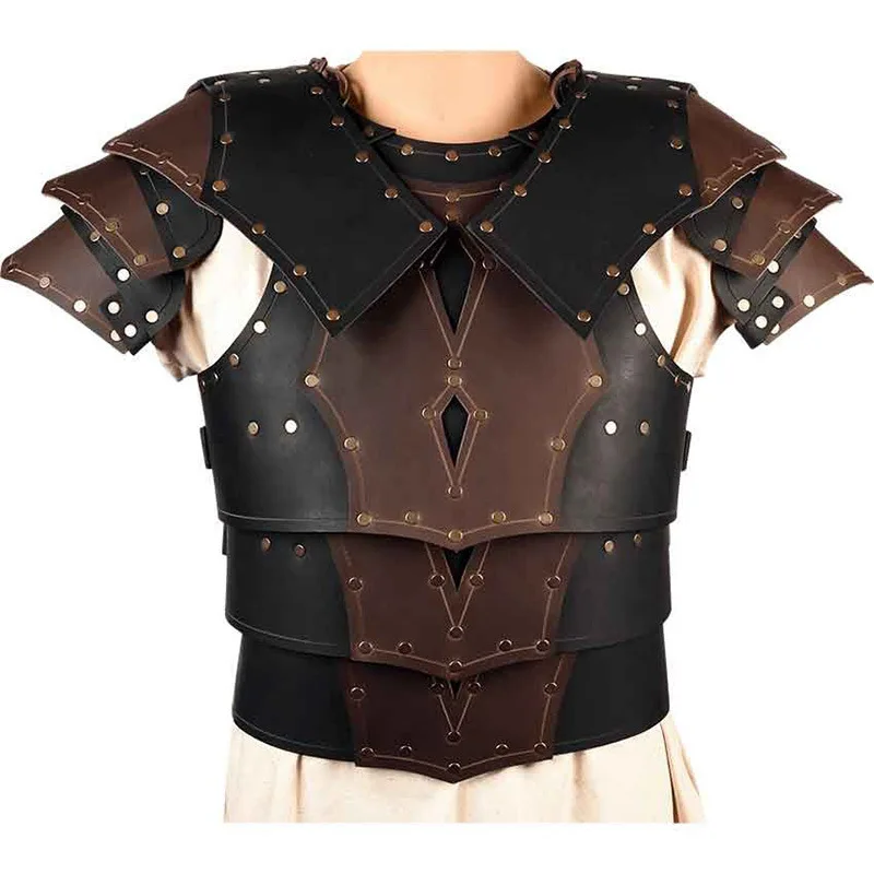 Mens Medieval Viking Knight Pirate Costume Body Shoulder Armor Set Steampunk Leather Vest Armour Larp Cosplay Outfit Pauldrons
Mens Medieval Viking Knight Pirate Costume Body Shoulder Armor Set Steampunk Leather Vest Armour Larp Cosplay Outfit Pauldrons