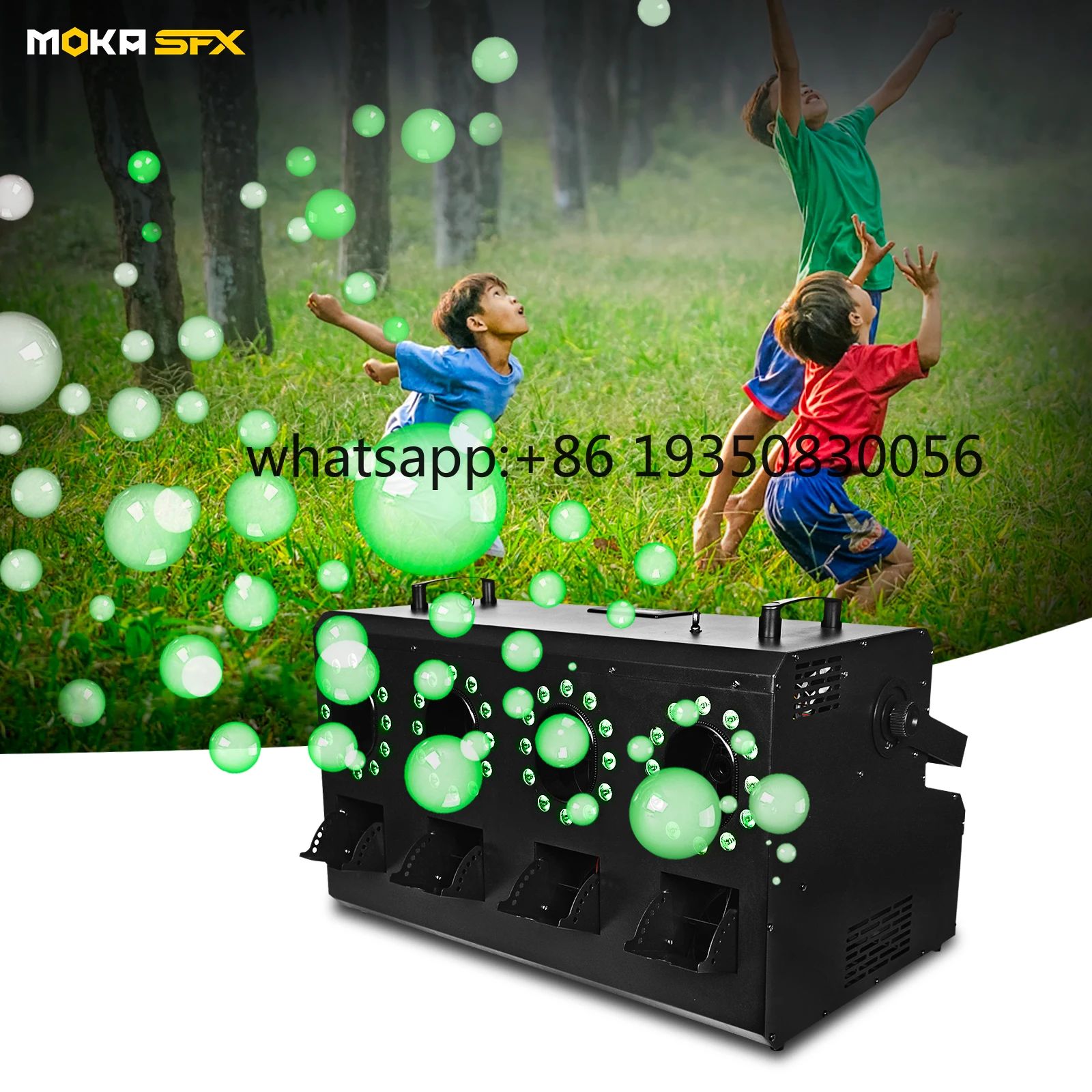 Waterproof 1400w 4 Head Rgbw 4in1 Led DMX Remote Control Bubble Smoke Fog Bubble Machine for Outdoor Wedding Party
Waterproof 1400w 4 Head Rgbw 4in1 Led DMX Remote Control Bubble Smoke Fog Bubble Machine for Outdoor Wedding Party