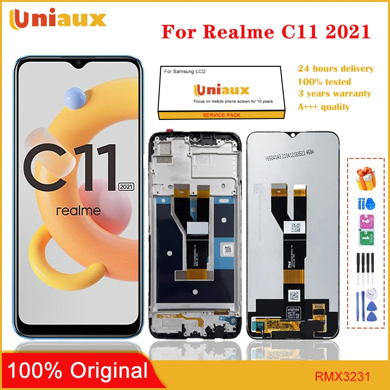 Для Realme C11 2021, ЖК-экран мобильного телефона в сборе, сенсорный экран, замена ЖК-панели
Для Realme C11 2021, ЖК-экран мобильного телефона в сборе, сенсорный экран, замена ЖК-панели