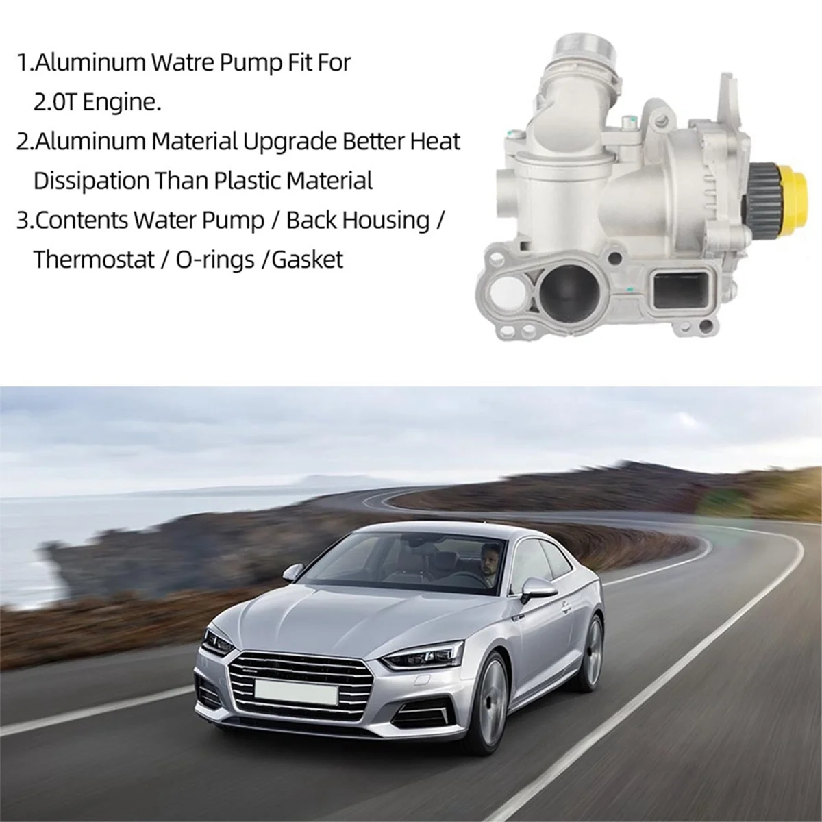 EA888 алюминиевый водяной насос двигателя в сборе для Golf Jetta GLI MK6 Passat B7 A3 S3 A4 A5 Q3 06H121026BA 06H121026DD
EA888 алюминиевый водяной насос двигателя в сборе для Golf Jetta GLI MK6 Passat B7 A3 S3 A4 A5 Q3 06H121026BA 06H121026DD