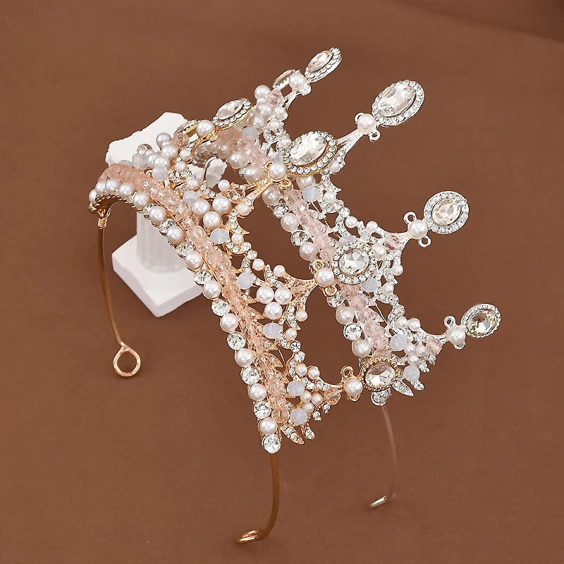 1PCS Luxury New Fashion Baroque Pearl Crystal Bridal Crown Tiaras Diadem For Women Bride Wedding Hair Accesories
1PCS Luxury New Fashion Baroque Pearl Crystal Bridal Crown Tiaras Diadem For Women Bride Wedding Hair Accesories
