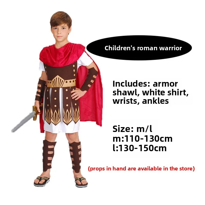 Roman Gladiator Costume for Adults and Kids Halloween Party Warrior Dress Up
Roman Gladiator Costume for Adults and Kids Halloween Party Warrior Dress Up