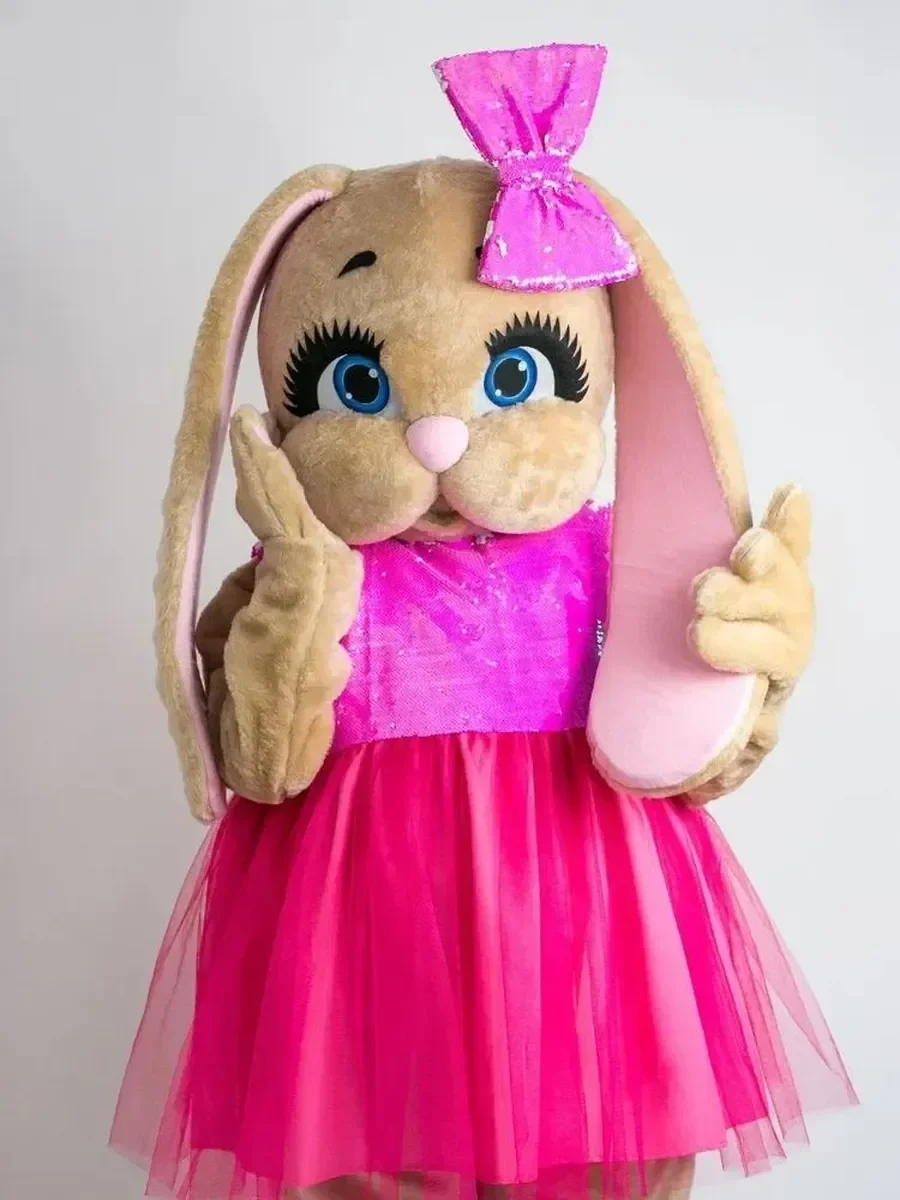 New Brown Hare Lop Ear Mascot Costume Pink Dress Rabbit Role Play Wedding Halloween Carnival Party Event Adults Suits
New Brown Hare Lop Ear Mascot Costume Pink Dress Rabbit Role Play Wedding Halloween Carnival Party Event Adults Suits