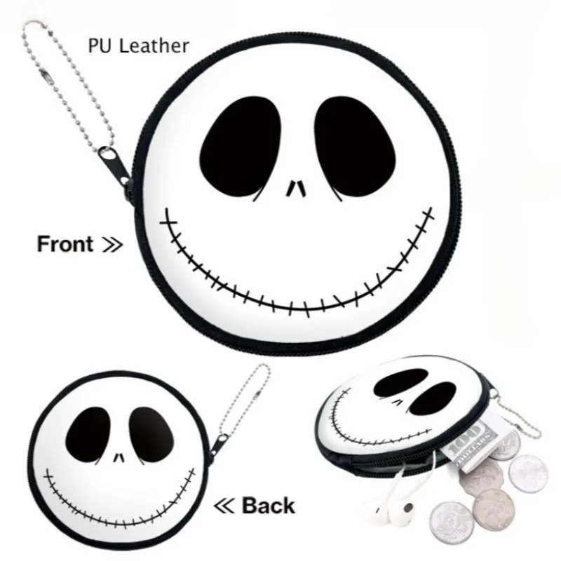 Jack Wallet Pendant The Nightmare Before Christmas Anime PU Circular Zipper Earphone Change Storage Bag Valentine's Day Gifts
Jack Wallet Pendant The Nightmare Before Christmas Anime PU Circular Zipper Earphone Change Storage Bag Valentine's Day Gifts