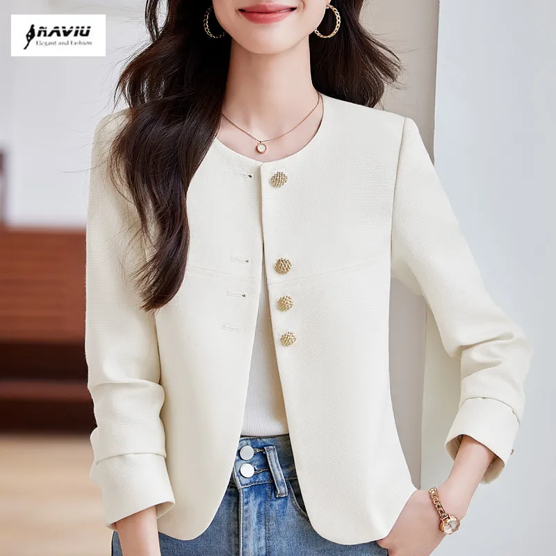 NAVIU Spring Fashion Women Suit Coat 2025 New Fashion Casual Outerwear High End Office Lady Women Blazers Tops Jackets Apricot
NAVIU Spring Fashion Women Suit Coat 2025 New Fashion Casual Outerwear High End Office Lady Women Blazers Tops Jackets Apricot