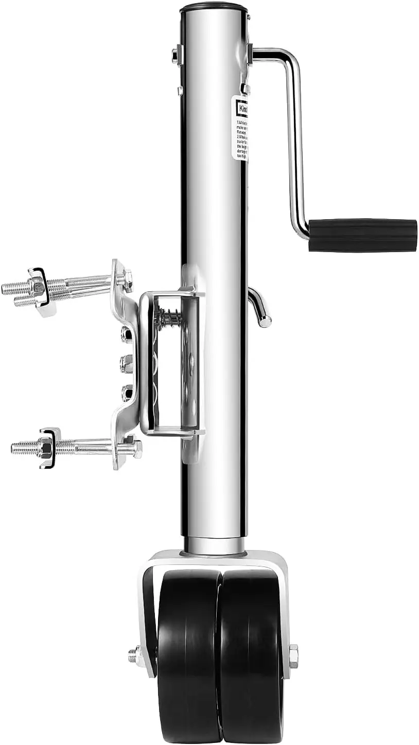 Garvee Zinc-Plated Finish 6 Inch Dual Wheel Swivel Trailer Jack, 1500 Lbs Capacity 13 Inches Lift Heavy Duty Boat Jack for RV Camper
Garvee Zinc-Plated Finish 6 Inch Dual Wheel Swivel Trailer Jack, 1500 Lbs Capacity 13 Inches Lift Heavy Duty Boat Jack for RV Camper