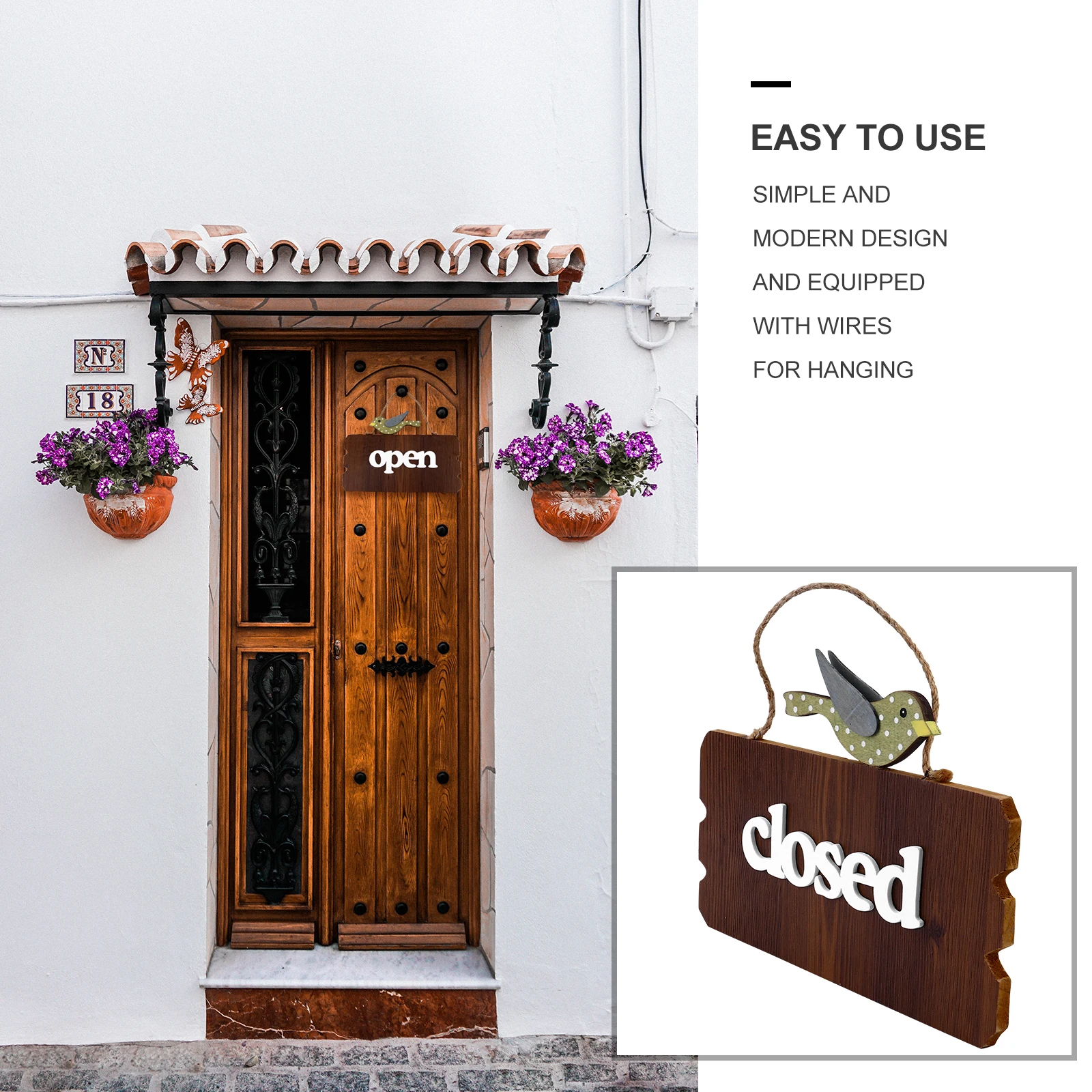 Creative Double Sided Wooden Welcome Door Sign Hanging Decor Home Room Cafe Wall Wood Doorplate Tag Rope Open Closed Sign
Creative Double Sided Wooden Welcome Door Sign Hanging Decor Home Room Cafe Wall Wood Doorplate Tag Rope Open Closed Sign