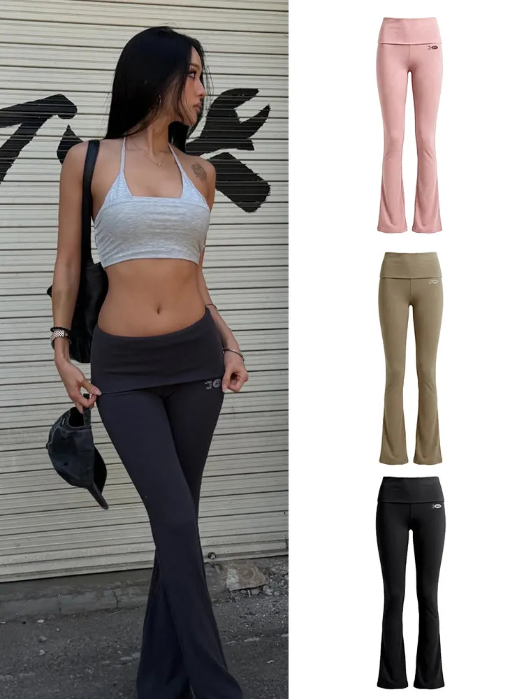 Sporty Casual Yoga Pants High Waist Bell Bottoms Women's Elastic Slimming Long Trousers Trendy Ladies' Casual Pants
Sporty Casual Yoga Pants High Waist Bell Bottoms Women's Elastic Slimming Long Trousers Trendy Ladies' Casual Pants