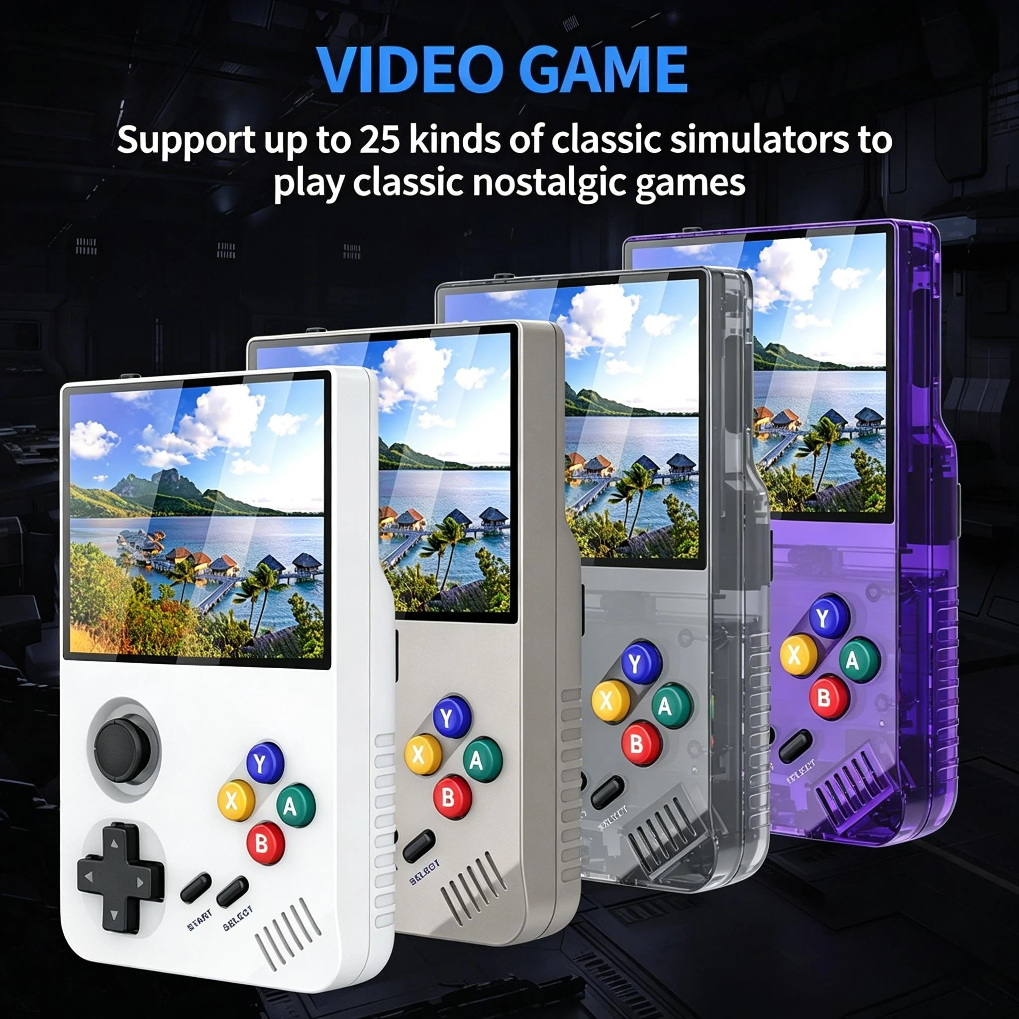 NEW M19 Retro Handheld Game Console 3.5-inch 4K HD Screen With Built-in 20000+ GameS 3D Joystick RK3566 Children's Gift
NEW M19 Retro Handheld Game Console 3.5-inch 4K HD Screen With Built-in 20000+ GameS 3D Joystick RK3566 Children's Gift