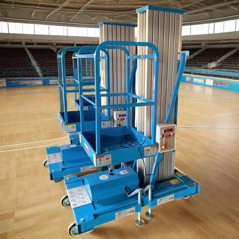 Дизайнерская алюминиевая рабочая платформа ManLift с двойной мачтой
Дизайнерская алюминиевая рабочая платформа ManLift с двойной мачтой