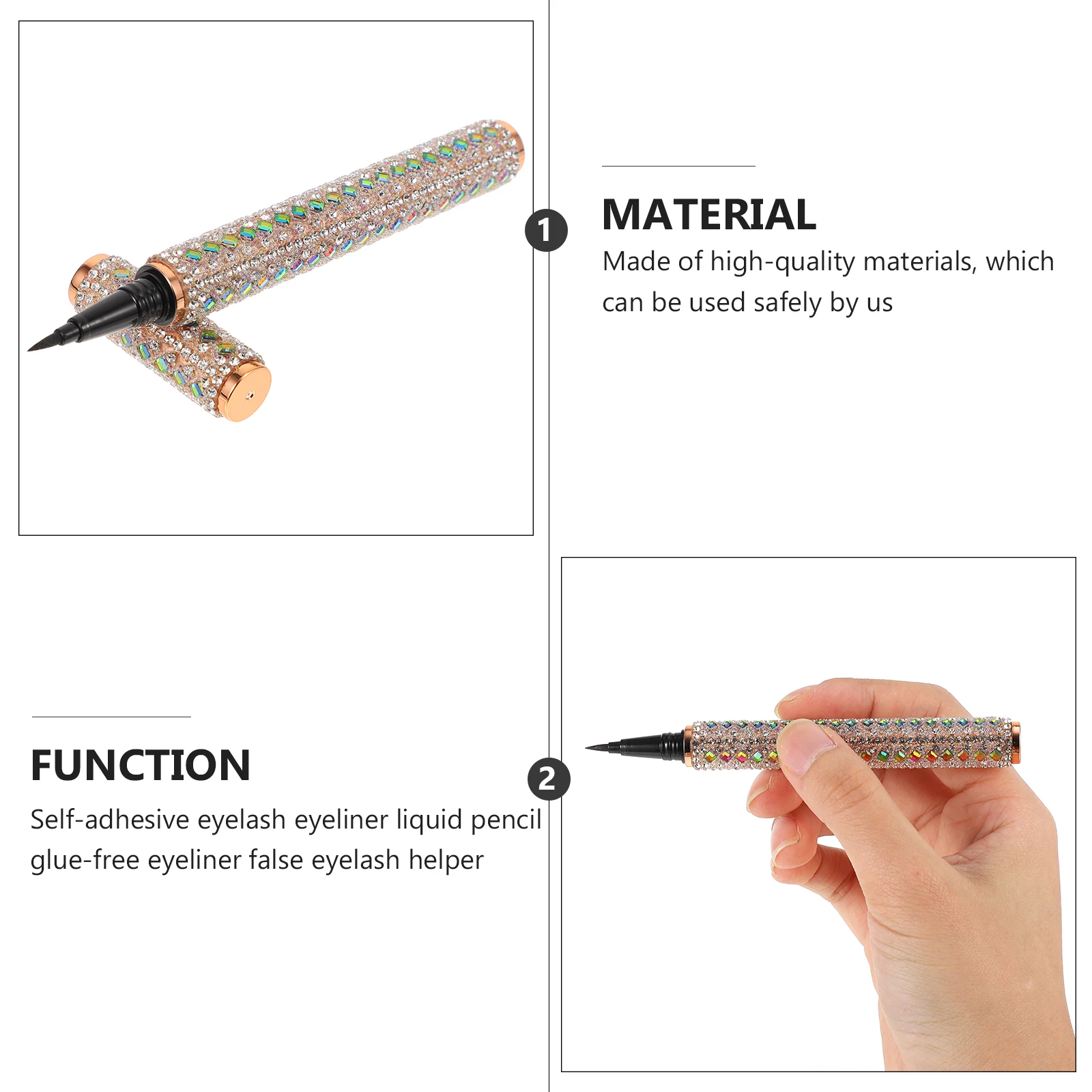 Liquid Eyeliner Pen Waterproof Black Sweat-proof Plastic Eyes Fashion Makeup Supply Accessory Long-lasting Quick-drying
Liquid Eyeliner Pen Waterproof Black Sweat-proof Plastic Eyes Fashion Makeup Supply Accessory Long-lasting Quick-drying