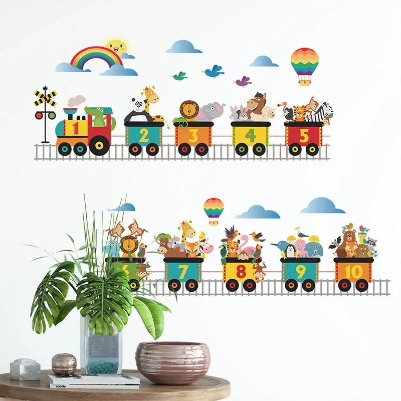Cute Animals Train Wall Stickers for Kids Room Children Bedroom Nursery Room Decor Home Decor PVC Wall Decals
Cute Animals Train Wall Stickers for Kids Room Children Bedroom Nursery Room Decor Home Decor PVC Wall Decals