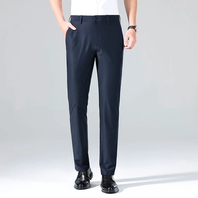 DK810 Summer new thin section straight cool sense of elastic loose versatile light business suit casual trousers men
DK810 Summer new thin section straight cool sense of elastic loose versatile light business suit casual trousers men
