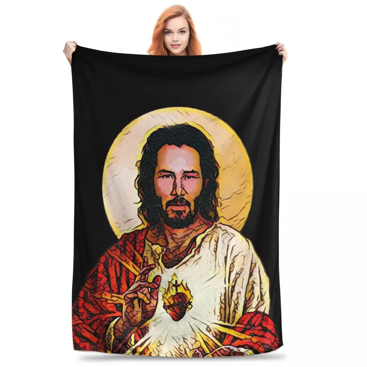 Одеяло Holy Keanu, Фланелевое дышащее покрывало для дивана, одеяло для офиса, покрывало
Одеяло Holy Keanu, Фланелевое дышащее покрывало для дивана, одеяло для офиса, покрывало