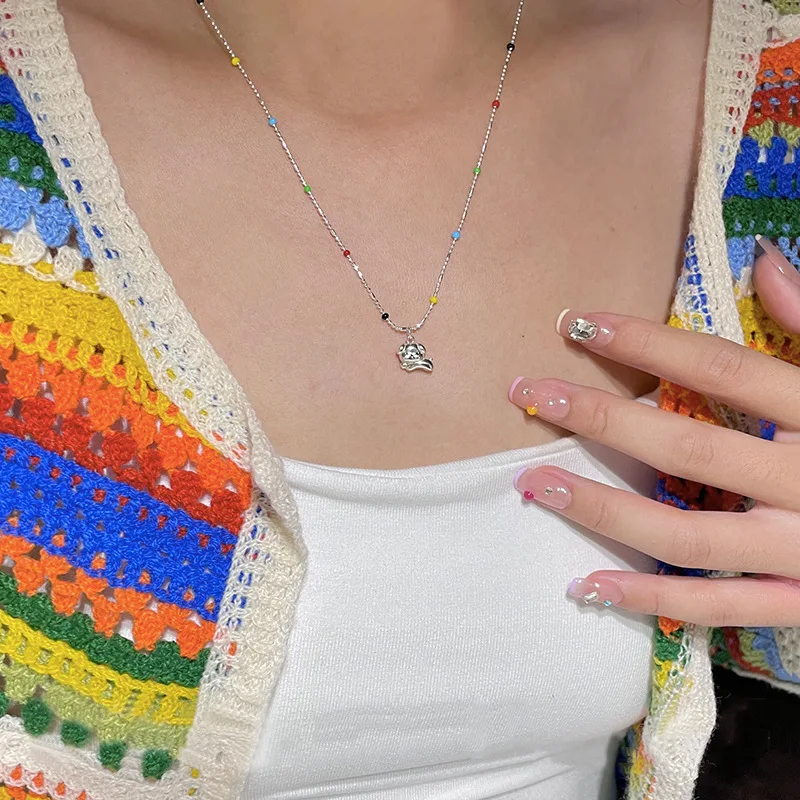 925 Sterling Silver Color Beads Necklace Simple Animal Shape Women Pendant Choker Birthday Gift for Friends Exquisite Jewelry
925 Sterling Silver Color Beads Necklace Simple Animal Shape Women Pendant Choker Birthday Gift for Friends Exquisite Jewelry