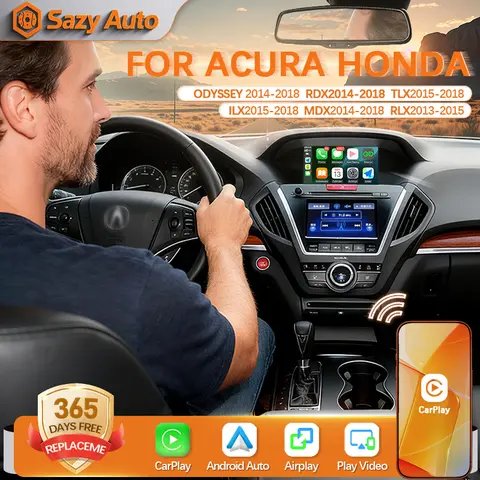 Car Ai Box Wireless Apple Carplay Android Auto For Acura YD3 MDX RDX TLX ILX RLX Honda Odyssey Original Screen Support Mirroring