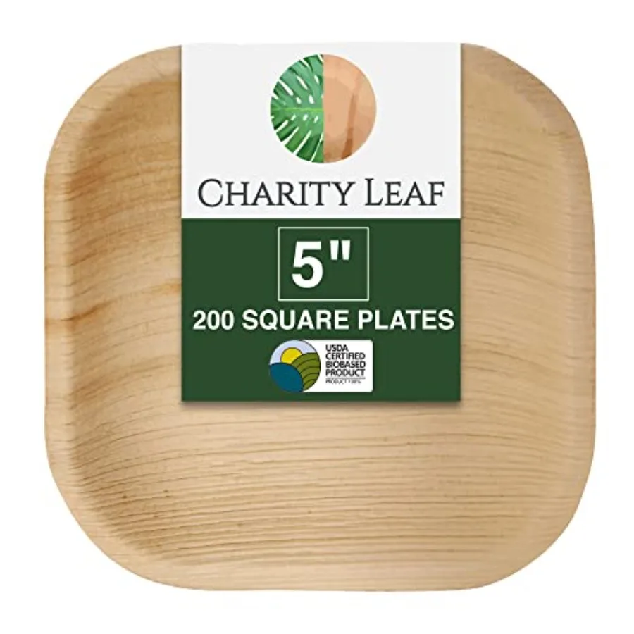 Disposable Palm Leaf 5" Square Plates 200 pieces Bamboo Like Serving Platters Disposable Boards Eco-Friendly Dinnerware For Wed
Disposable Palm Leaf 5" Square Plates 200 pieces Bamboo Like Serving Platters Disposable Boards Eco-Friendly Dinnerware For Wed