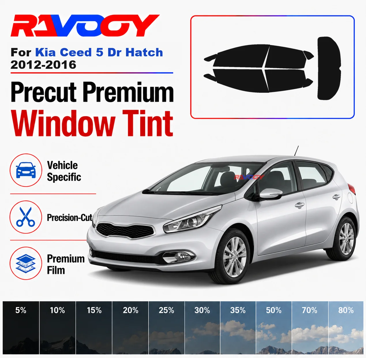 Premium Precut Window Tint Kit Front Rear Windows Rear Windshield For Kia Ceed 5 Dr Hatch 2012-2016 Car Solar Nano Ceramic Film
Premium Precut Window Tint Kit Front Rear Windows Rear Windshield For Kia Ceed 5 Dr Hatch 2012-2016 Car Solar Nano Ceramic Film