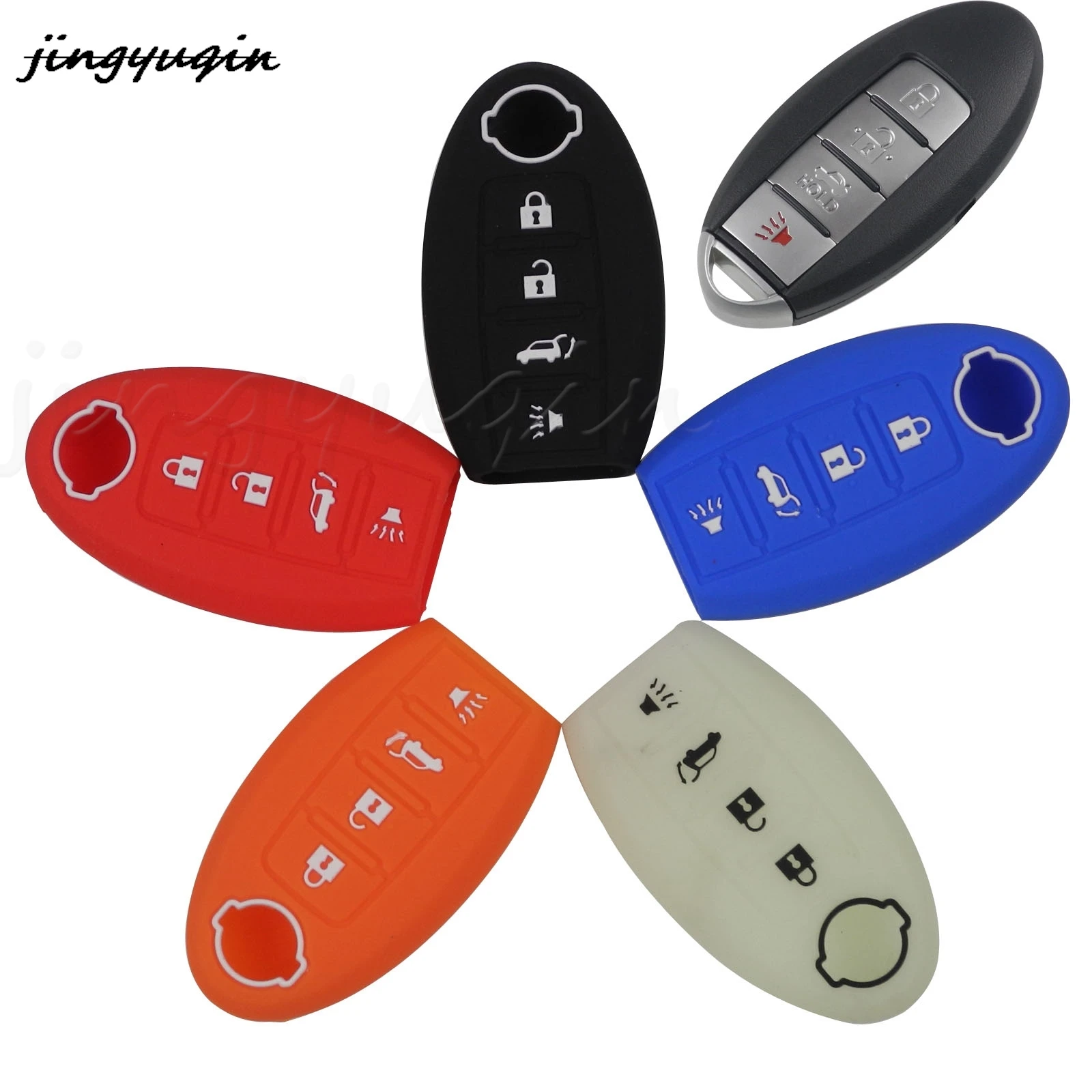 jingyuqin 4 Buttons Remote Key Case Silicone Set Shell For Nissan Altima Maxima Sentra Teana 2007-2012 Car Accessories
jingyuqin 4 Buttons Remote Key Case Silicone Set Shell For Nissan Altima Maxima Sentra Teana 2007-2012 Car Accessories