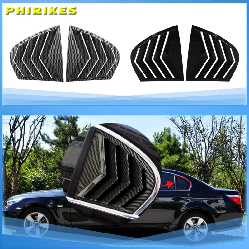 Gloss Black ABS Rear Car Window Shutter Cover For BMW 5 Series E60 2004-2010 Louver Side Vent Trim Triangle Modified Accessories
Gloss Black ABS Rear Car Window Shutter Cover For BMW 5 Series E60 2004-2010 Louver Side Vent Trim Triangle Modified Accessories