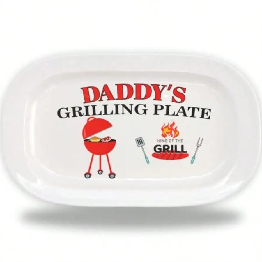 Dad Grilling Platter Father Birthday Gift Daddys Grilling Platter BBQ Barbecue Serving Tray Dishes Men Grandpa Dad King Of The Grill Plate
Dad Grilling Platter Father Birthday Gift Daddys Grilling Platter BBQ Barbecue Serving Tray Dishes Men Grandpa Dad King Of The Grill Plate