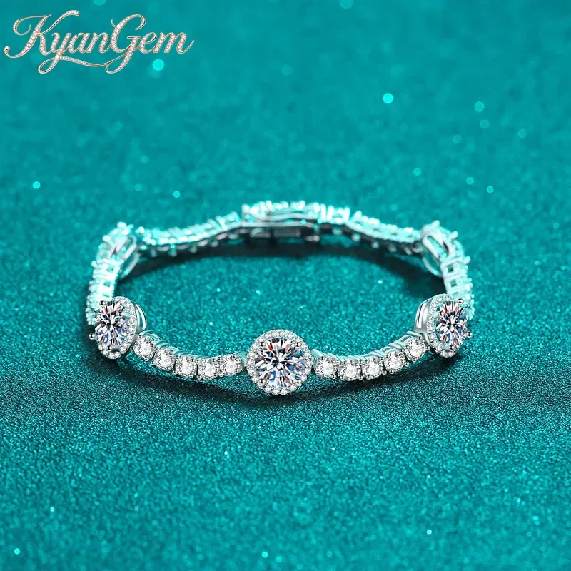KyanGem 18K Gold Inlaid Bracelet Women's Inlaid Moissanite Buckle Bracelet Jewelry Light Luxury Diamond Fashion Jewelry Gift
KyanGem 18K Gold Inlaid Bracelet Women's Inlaid Moissanite Buckle Bracelet Jewelry Light Luxury Diamond Fashion Jewelry Gift