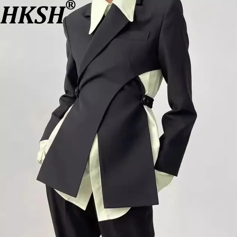 HKSH Blazer For Women Autumn New Irregular Cut Backless Design Notched Long Sleeve Solid Color Elegant Fashion Chic Coat HK10856
HKSH Blazer For Women Autumn New Irregular Cut Backless Design Notched Long Sleeve Solid Color Elegant Fashion Chic Coat HK10856