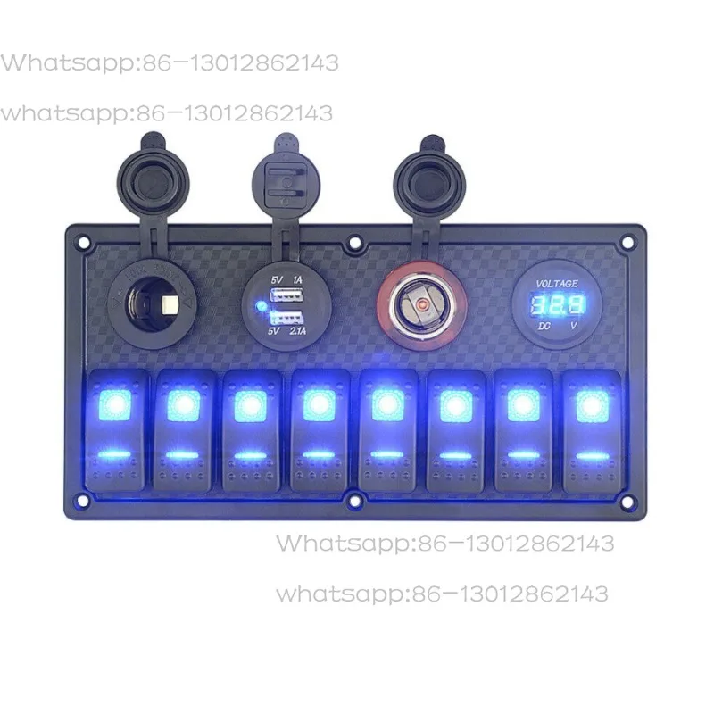 Marine switch panel four six eight position yacht RV modification accessories waterproof rocker switch control panel
Marine switch panel four six eight position yacht RV modification accessories waterproof rocker switch control panel