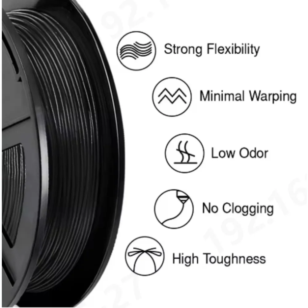 SUNLU 95A TPU Filament 1.75mm 1KG Flexible Odorless Non-toxic Aging Resistant for FDM 3D Printer Toys Shoes
SUNLU 95A TPU Filament 1.75mm 1KG Flexible Odorless Non-toxic Aging Resistant for FDM 3D Printer Toys Shoes