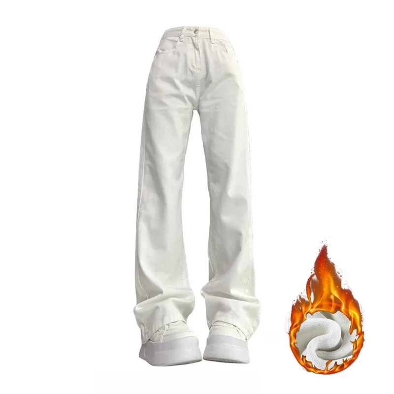 Winter Female High Waist Thermal Jeans Snow Warm Plush Jeans Girls Fleece Denim Pants Women Fashion Straight Leg Trousers
Winter Female High Waist Thermal Jeans Snow Warm Plush Jeans Girls Fleece Denim Pants Women Fashion Straight Leg Trousers