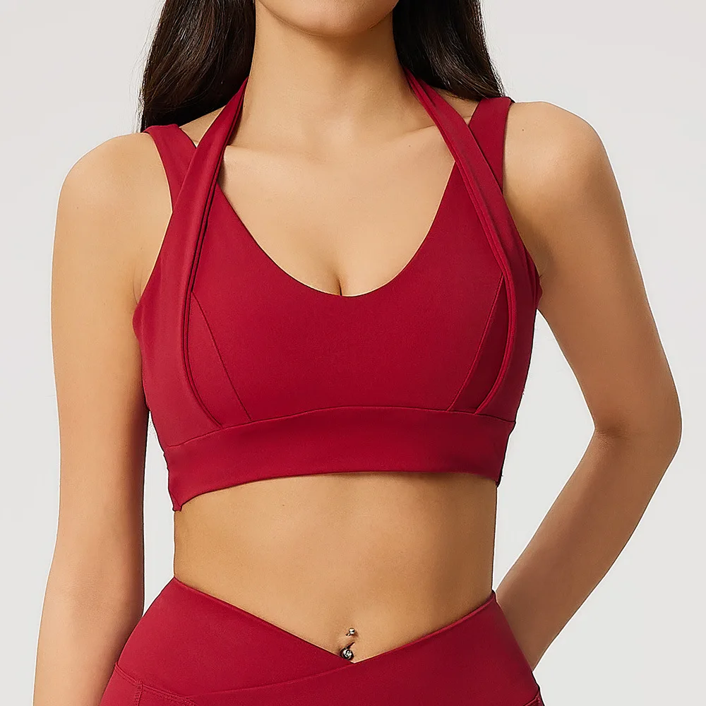 Gym Top Sports Underwear Yoga Vest Women's Fitness Tank Top Gym Beautiful Open Back Bra Running Workout Halter Stretch Sport Bra
Gym Top Sports Underwear Yoga Vest Women's Fitness Tank Top Gym Beautiful Open Back Bra Running Workout Halter Stretch Sport Bra