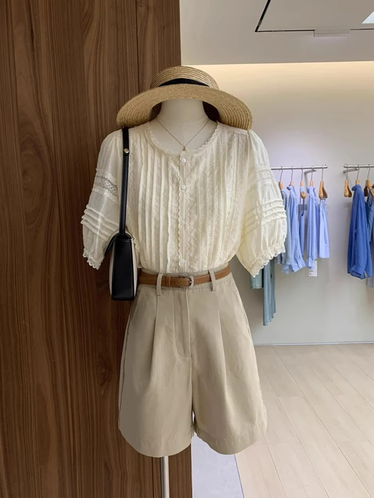 Уникальный красивый кружевной лоскутный шифоновый топ Romantic Sle Summer Faion ort Sve Ele, корейская версия, свободный крой...
Уникальный красивый кружевной лоскутный шифоновый топ Romantic Sle Summer Faion ort Sve Ele, корейская версия, свободный крой...