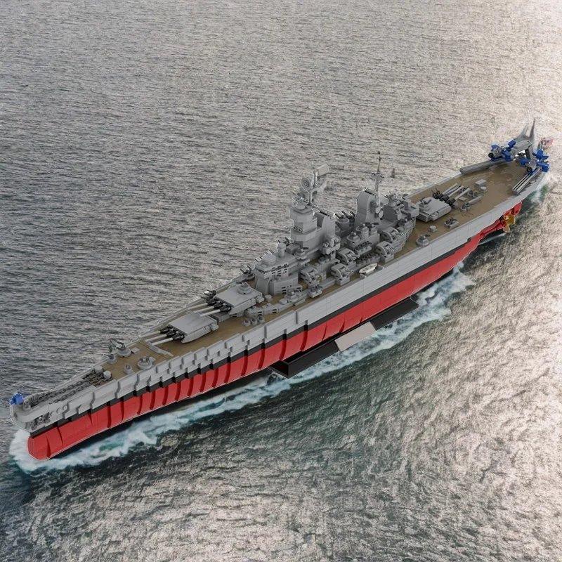 3306 шт. Moc Бинкор класса Iowa ВМС США USS Missouri BB-63 с вращающимися башнями и детальной образовательной сборной модели
3306 шт. Moc Бинкор класса Iowa ВМС США USS Missouri BB-63 с вращающимися башнями и детальной образовательной сборной модели