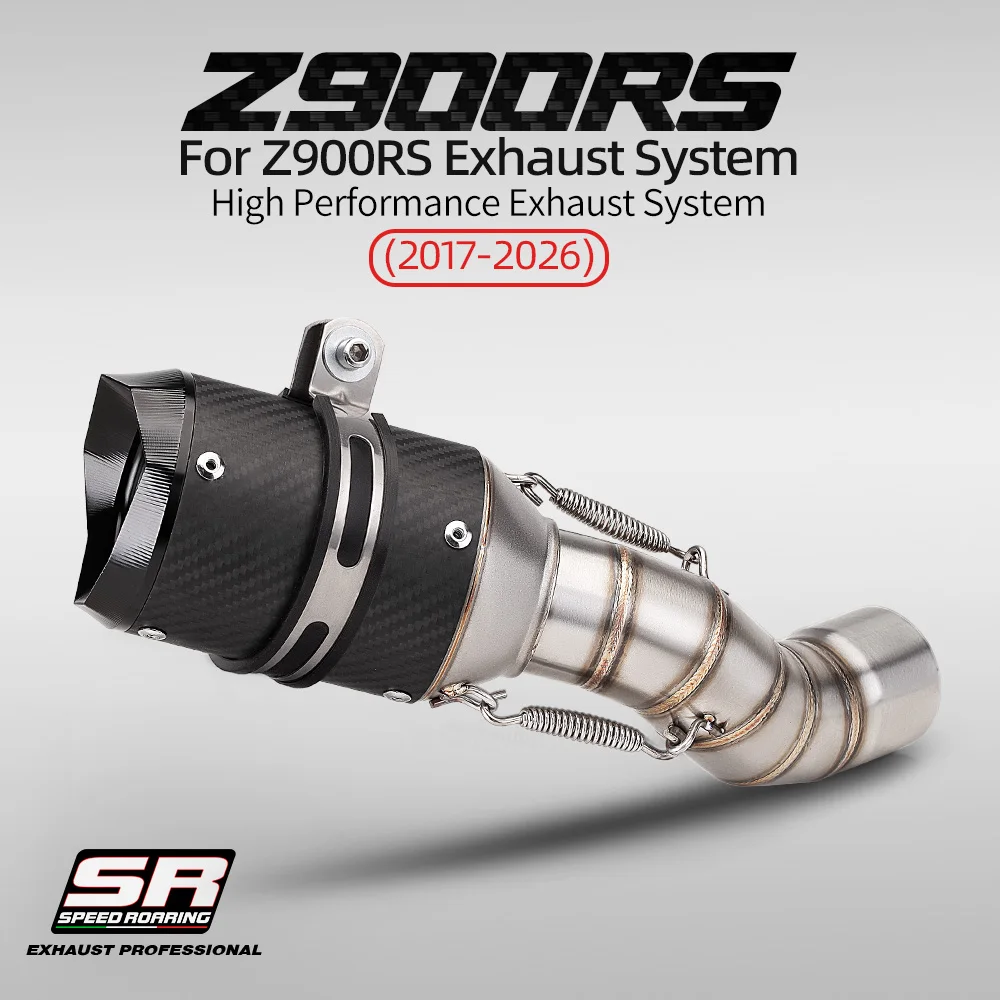 Suitable for Z900RS Ninja 900 Z900-51mm (2017-2026) motorcycle stainless steel mid-section exhaust system complete set
Suitable for Z900RS Ninja 900 Z900-51mm (2017-2026) motorcycle stainless steel mid-section exhaust system complete set