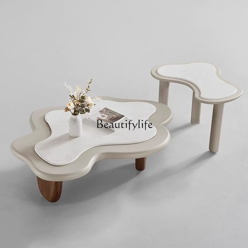 Marble coffee table living room irregular modern light luxury high-end special-shaped walnut size coffee table combination
Marble coffee table living room irregular modern light luxury high-end special-shaped walnut size coffee table combination