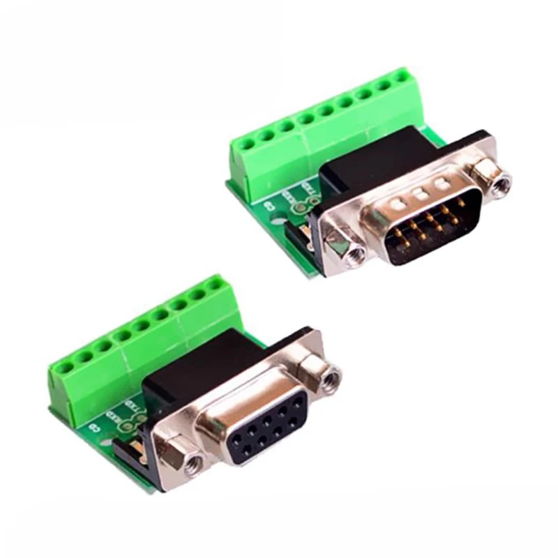 2~200Pcs DB9 Male And Female Adapter Screw Wiring Terminal 9-pin 9-hole RS232 RS485 Conversion Board
2~200Pcs DB9 Male And Female Adapter Screw Wiring Terminal 9-pin 9-hole RS232 RS485 Conversion Board