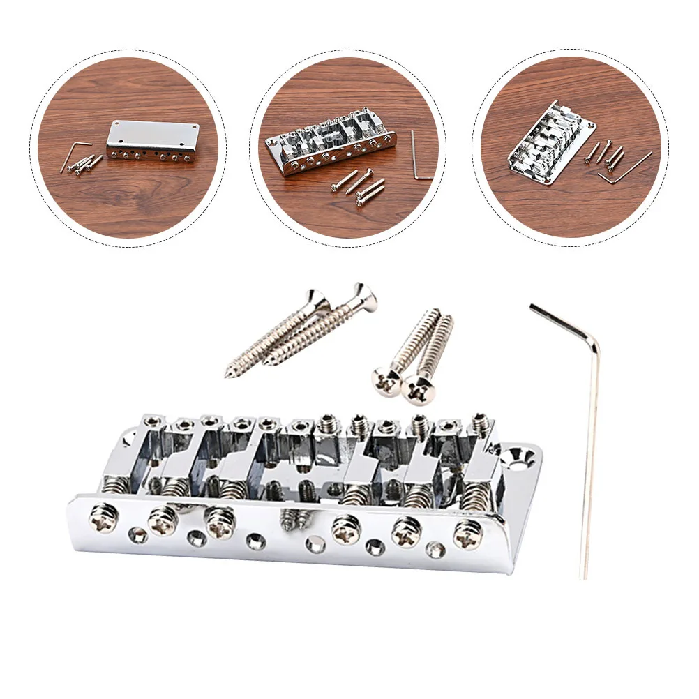 1set 1Set Durable Metal Bridge Saddles 6 Strings Replacement Accessories For Electric Guitar Silver Color Guitar Parts 
1set 1Set Durable Metal Bridge Saddles 6 Strings Replacement Accessories For Electric Guitar Silver Color Guitar Parts