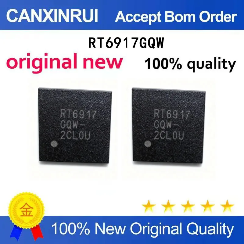 (5-100 Pieces) New stock RT6917GQW RT6917 QFN
(5-100 Pieces) New stock RT6917GQW RT6917 QFN