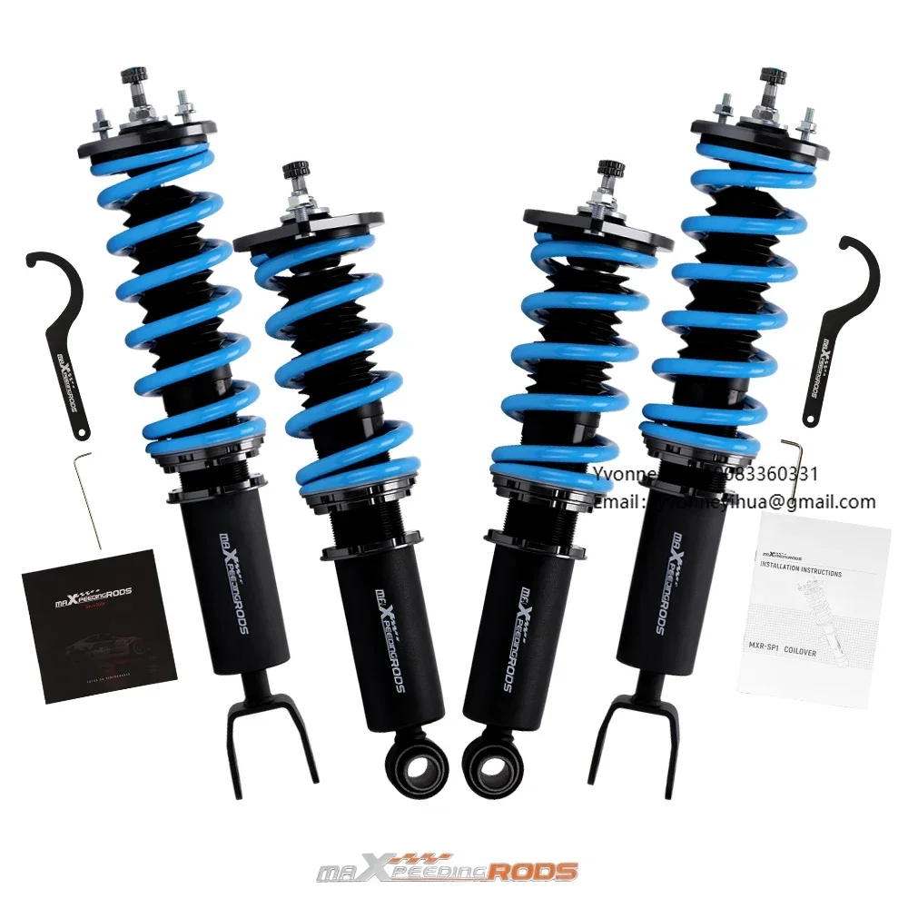 MaXpeedingrods Street 24 Ways Full Adjustable Coilovers for Nissan 300ZX Z32 RWD VG30DE Spring Struts
MaXpeedingrods Street 24 Ways Full Adjustable Coilovers for Nissan 300ZX Z32 RWD VG30DE Spring Struts