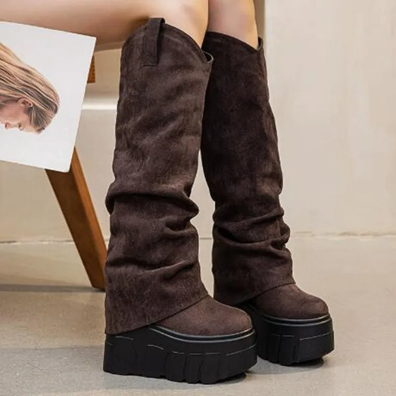 2026 Autumn Winter Women Knee High Boots Platform Shoes Warm Plush Female 14CM High Boots Rubber Sole Women Boot Botas Mujer
2026 Autumn Winter Women Knee High Boots Platform Shoes Warm Plush Female 14CM High Boots Rubber Sole Women Boot Botas Mujer