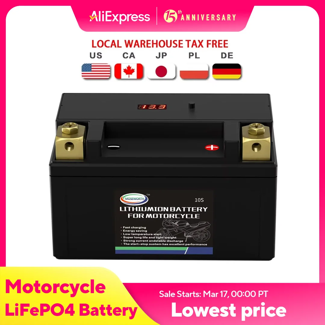 10S 12V Мотоцикл LiFePO4 Стартер Батарея CCA 420A 96Wh Встроенный BMS LFP Литий-железная батарея для мотоцикла для мотороллера
10S 12V Мотоцикл LiFePO4 Стартер Батарея CCA 420A 96Wh Встроенный BMS LFP Литий-железная батарея для мотоцикла для мотороллера