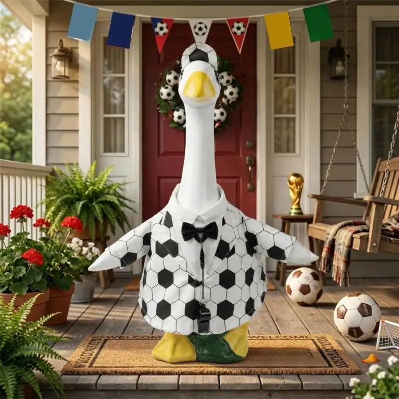Adorable Football Themed Geese Costume Decoration Porch Animal Statue Clothing Set For Patio Yard Garden Decoration Y5GB
Adorable Football Themed Geese Costume Decoration Porch Animal Statue Clothing Set For Patio Yard Garden Decoration Y5GB