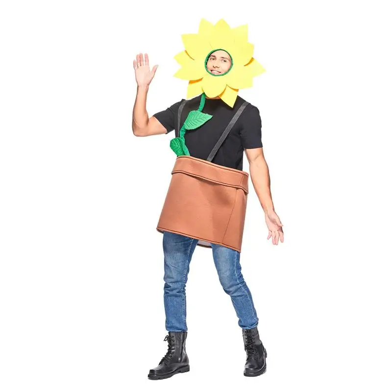 Halloween Funny Sunflower Pot Adult Performance Coat Party Company Annual Meeting Sunflower Outerwear Stage Costume Women
Halloween Funny Sunflower Pot Adult Performance Coat Party Company Annual Meeting Sunflower Outerwear Stage Costume Women